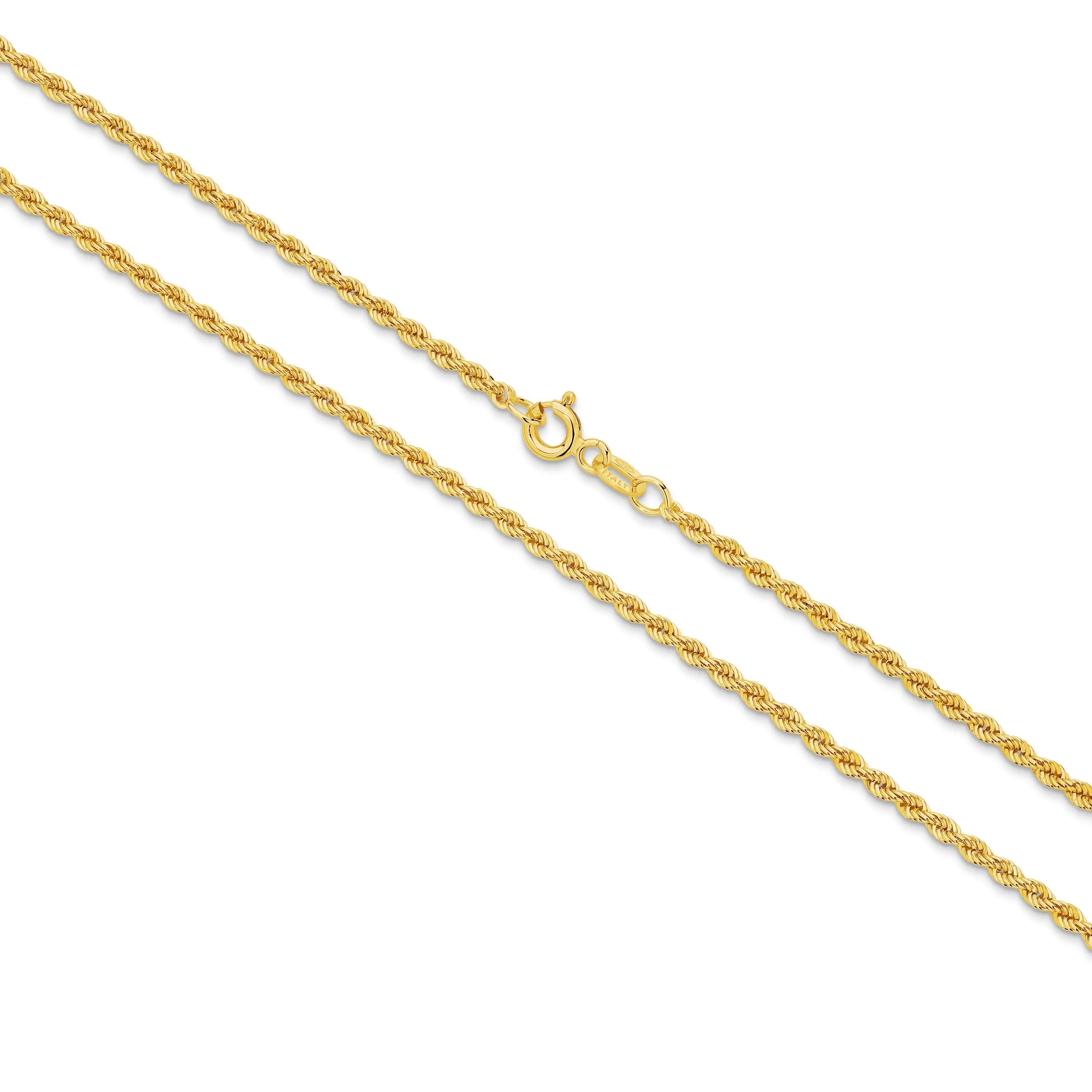 Italian gold chain collection — solid 9ct and 18ct snake, curb, box, mariner and cable chains by Lucano