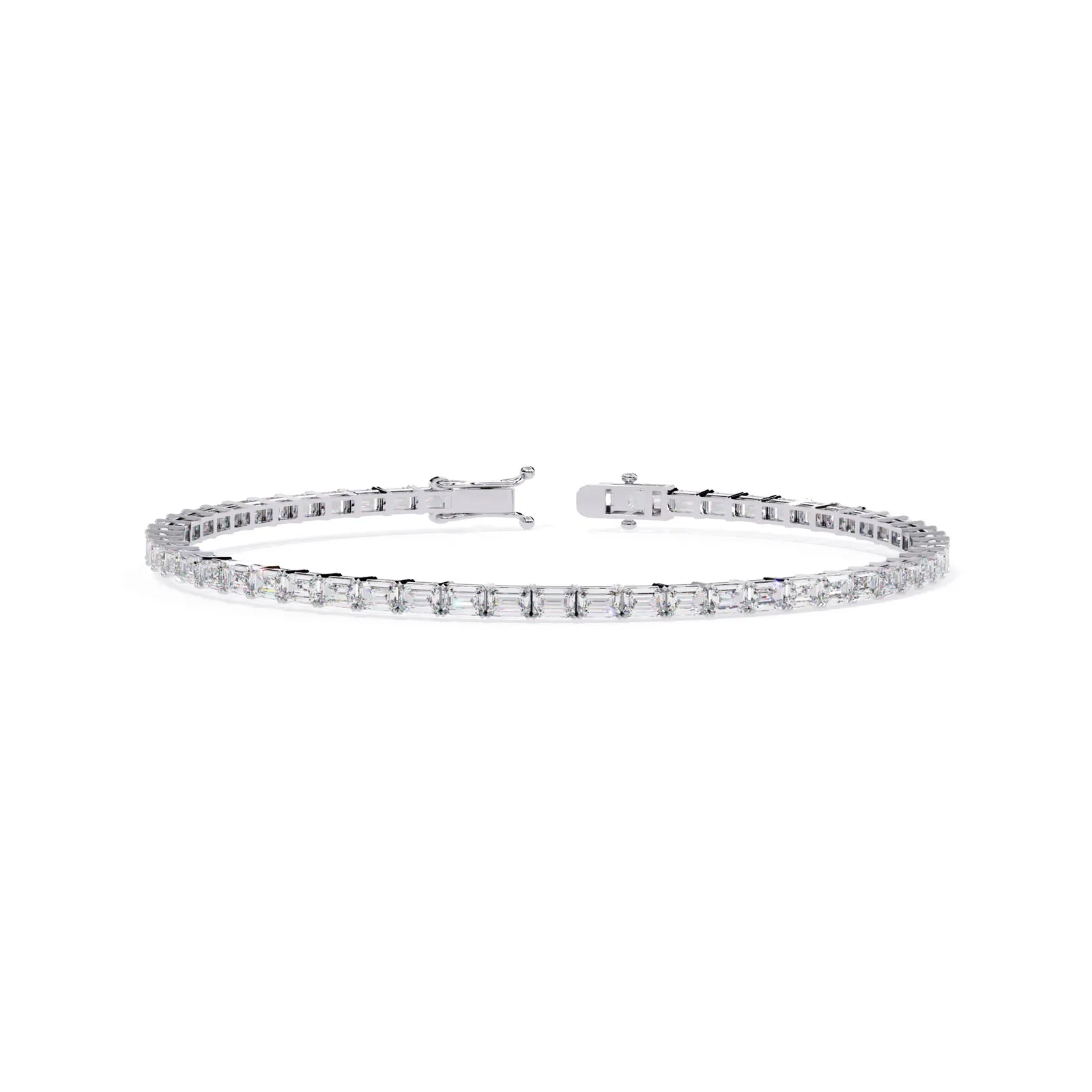Diamond tennis bracelet in solid gold handcrafted in Australia — Lucano