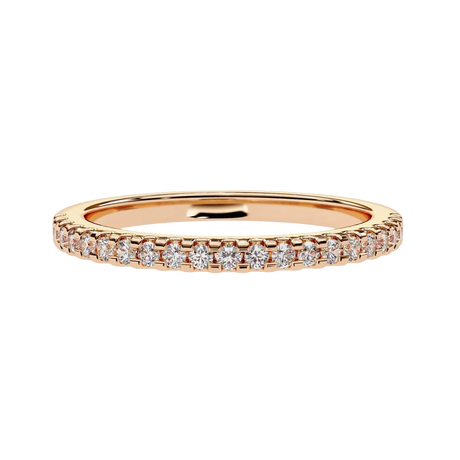 Diamond eternity ring in solid gold handcrafted in Australia — Lucano