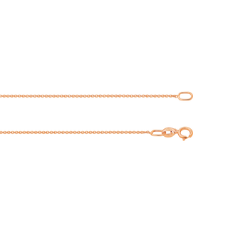 Catenina Chain - fine Italian gold cable chain - side profile - Lucano