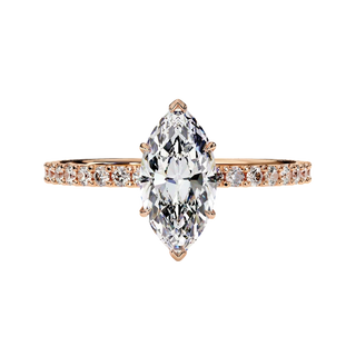 Mira Marquise - lab-grown diamond engagement ring - detail - hand-made in Byron Bay Hinterland by Lucano Fine Jewellery