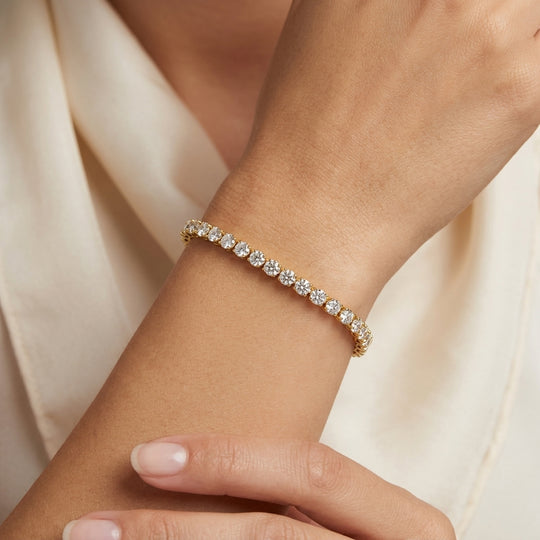 Diamond line bracelet