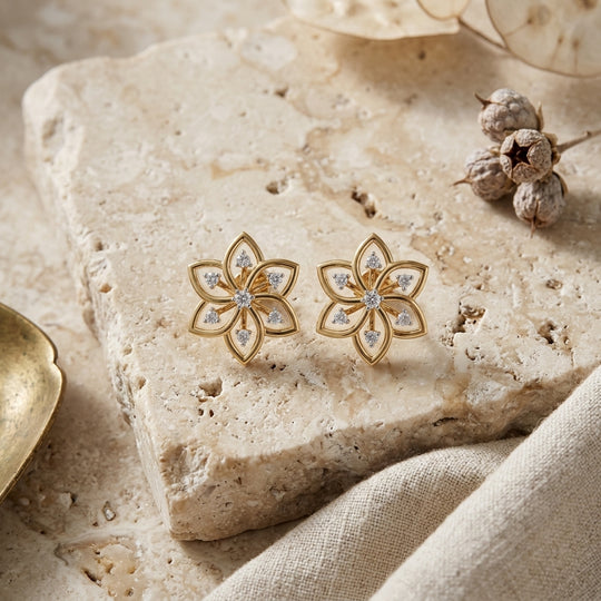 Esafiore Floral Studs