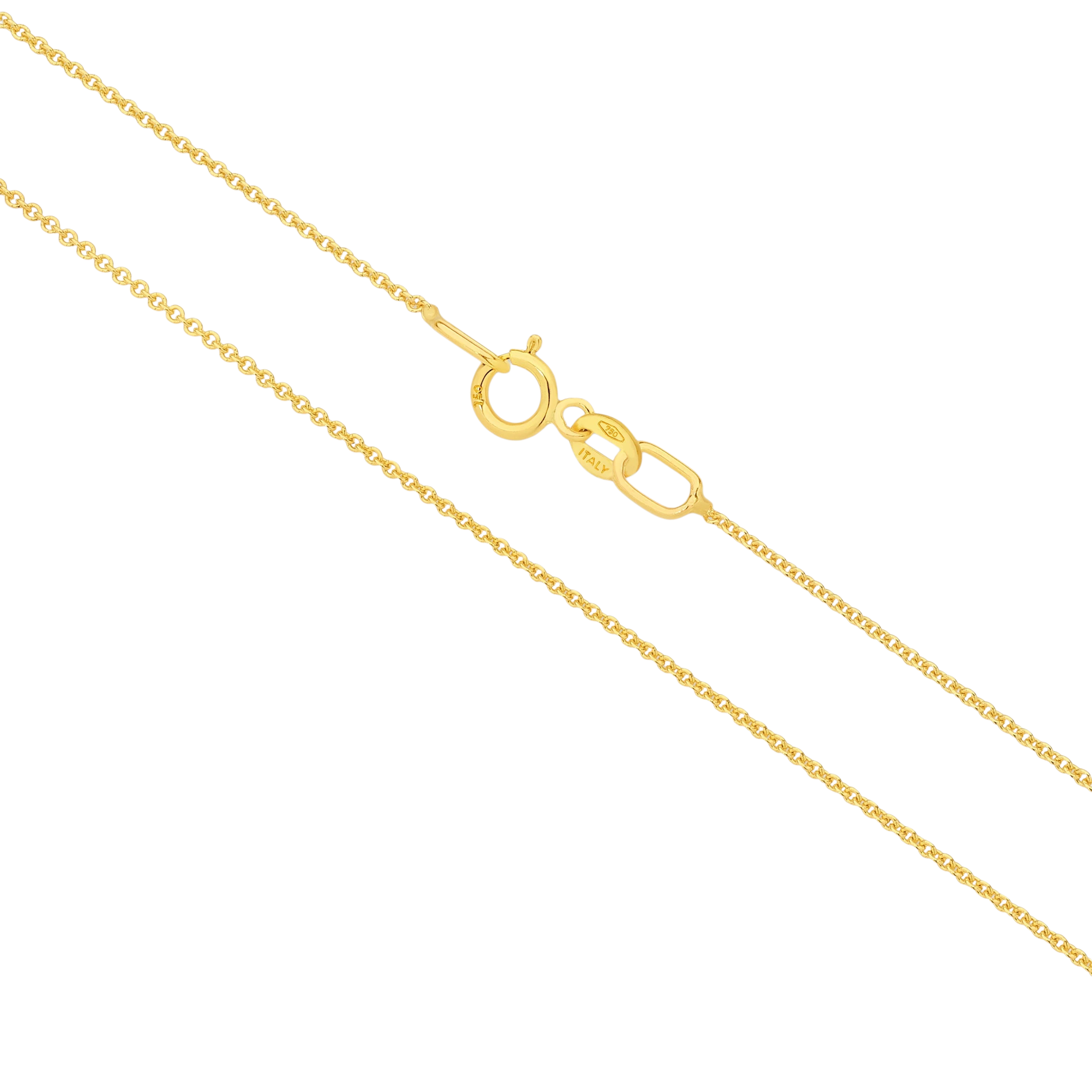 Catenina Chain - fine Italian gold cable chain - on hand - Lucano