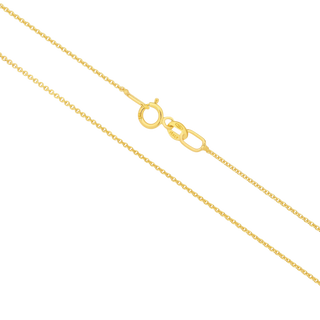 Catenina Chain - fine Italian gold cable chain - on hand - Lucano