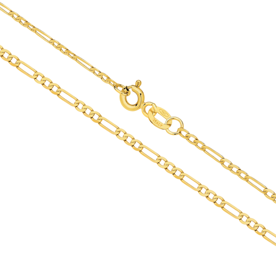 Capezzina Chain - Italian mariner-link gold chain - on neck - Lucano