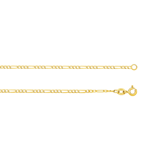 Capezzina Chain - Italian mariner-link gold chain - angled view - Lucano