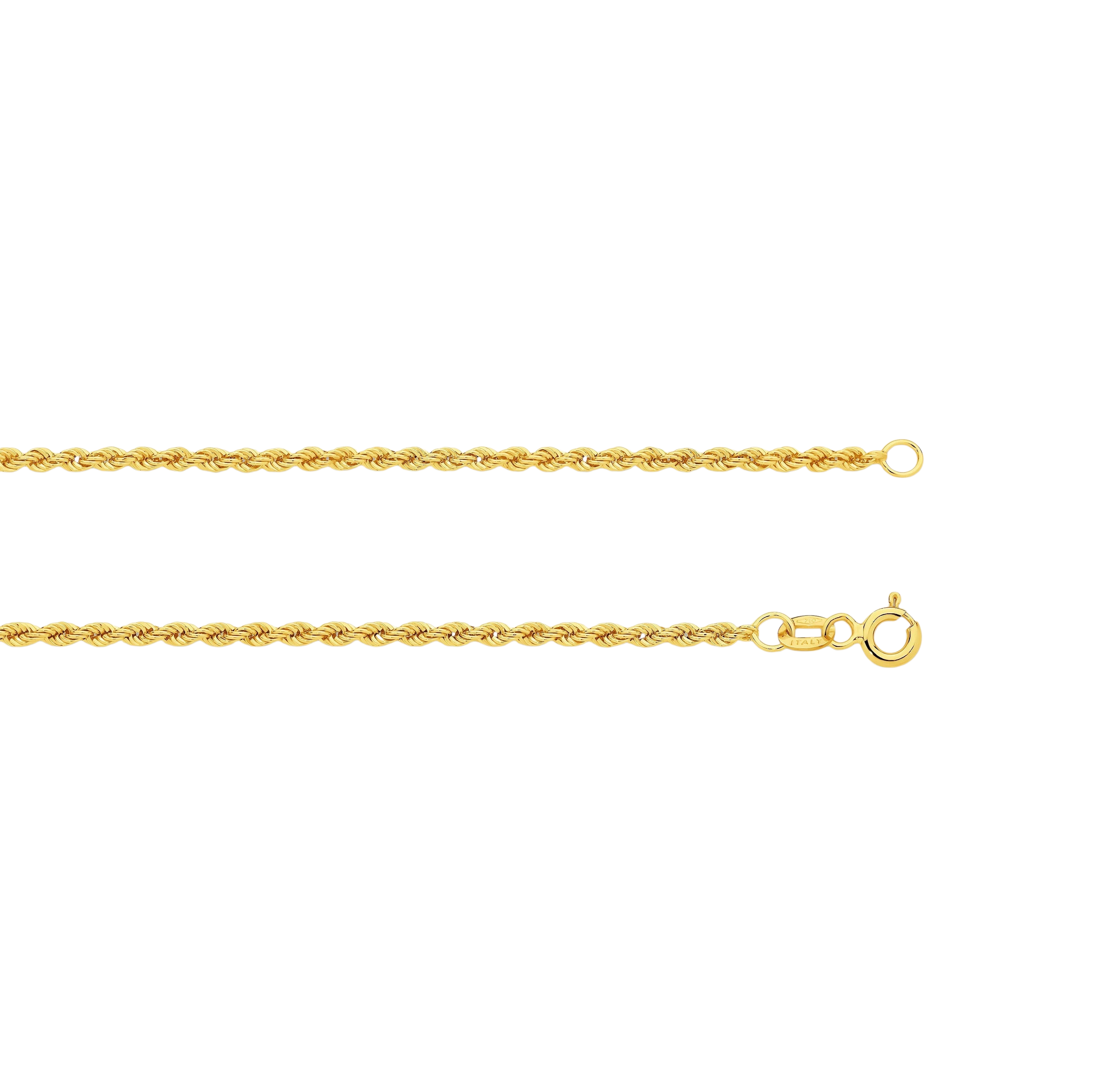 Venetian Chain - Italian box chain in solid gold - detail close-up - Lucano