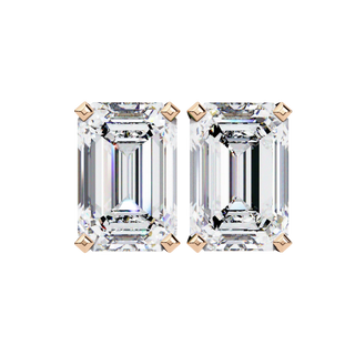 Celeste Studs, solitaire diamond stud earrings by Lucano, front view