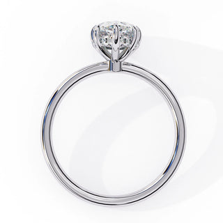 Ember Pear Ring - pear cut diamond engagement ring - on hand - Lucano