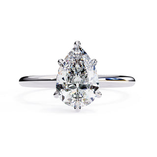 Ember Pear Ring - pear cut diamond engagement ring - three-quarter view - Lucano
