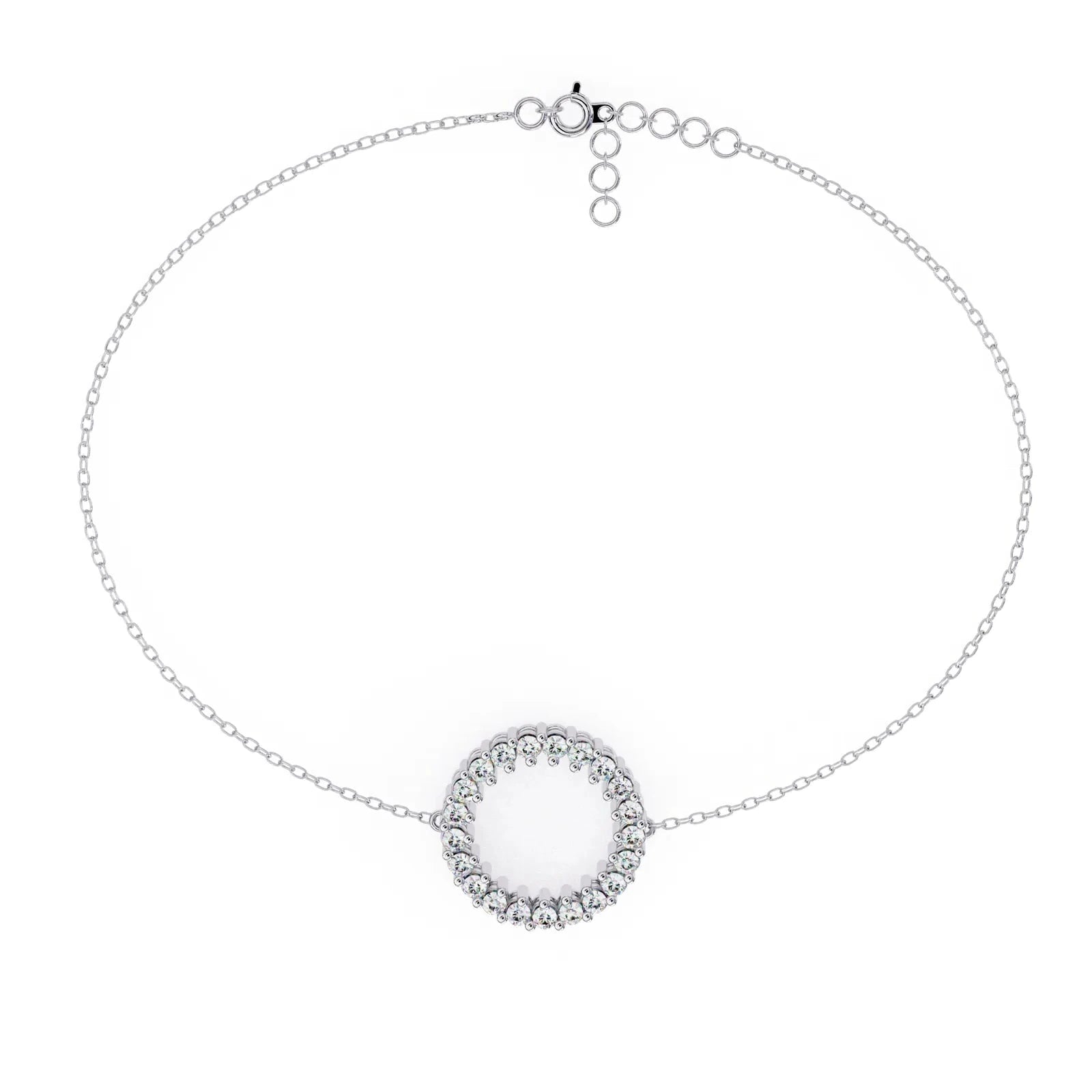 Cerchio Diamond Halo Bracelet - round brilliant diamond bracelet - in 9ct yellow gold - hand-made in Byron Bay Hinterland, Australia by Lucano Fine Jewellery