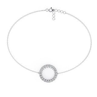 Cerchio Diamond Halo Bracelet - round brilliant diamond bracelet - in 9ct yellow gold - hand-made in Byron Bay Hinterland, Australia by Lucano Fine Jewellery