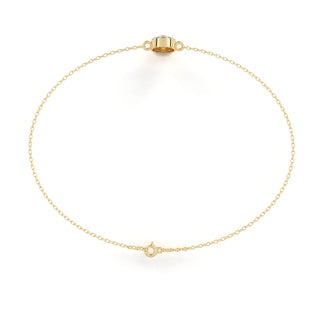 Helios Halo Bracelet - round brilliant diamond bracelet - in 18ct yellow gold - hand-made in Byron Bay Hinterland, Australia by Lucano Fine Jewellery