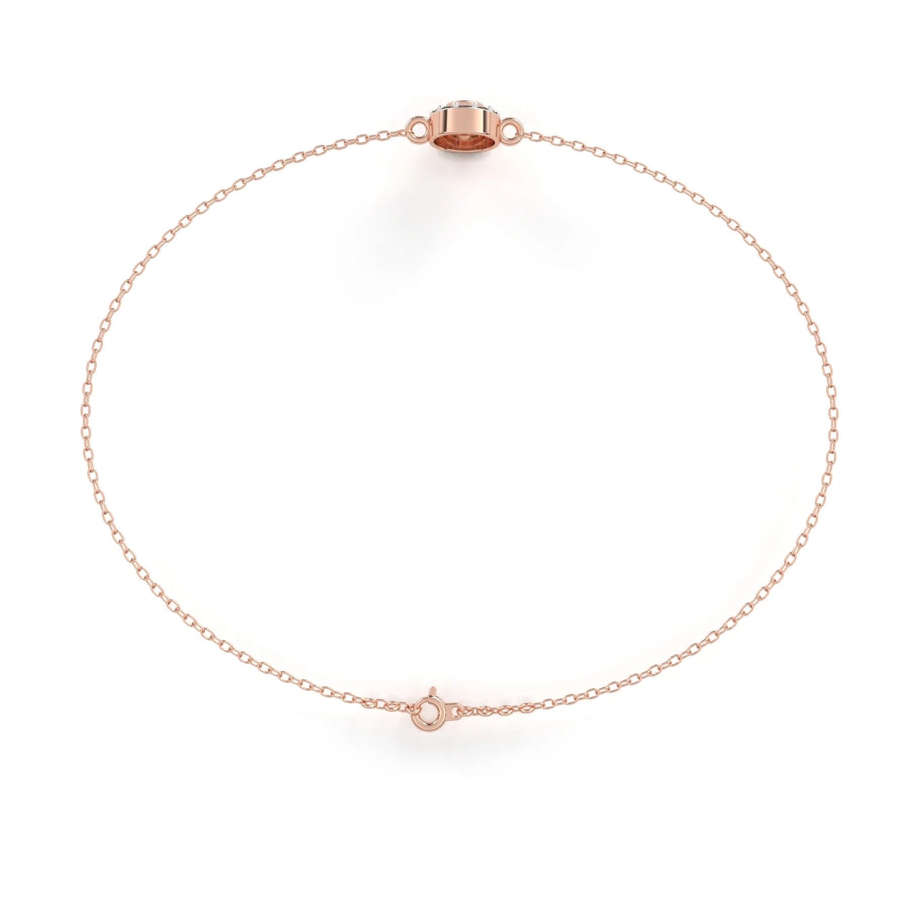 Helios Halo Bracelet - round brilliant diamond bracelet - in 9ct white gold - hand-made in Byron Bay Hinterland, Australia by Lucano Fine Jewellery