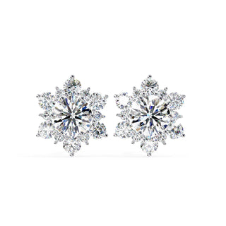 Stella Cluster Studs - round brilliant diamond earrings - in 9ct yellow gold - hand-made in Byron Bay Hinterland, Australia by Lucano Fine Jewellery