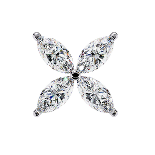 Quattro Petali Studs - marquise-cut diamond earrings - in 9ct rose gold - hand-made in Byron Bay Hinterland, Australia by Lucano Fine Jewellery