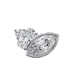 Ariete Marquise Studs - marquise-cut diamond earrings - in 9ct rose gold - hand-made in Byron Bay Hinterland, Australia by Lucano Fine Jewellery
