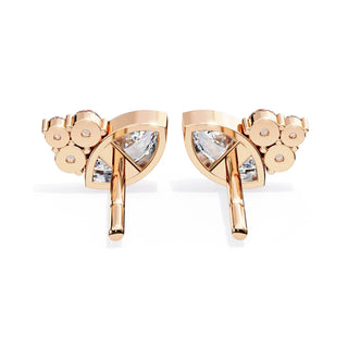 Ariete Marquise Studs - marquise-cut diamond earrings - detail close-up - hand-made in Byron Bay Hinterland, Australia by Lucano Fine Jewellery