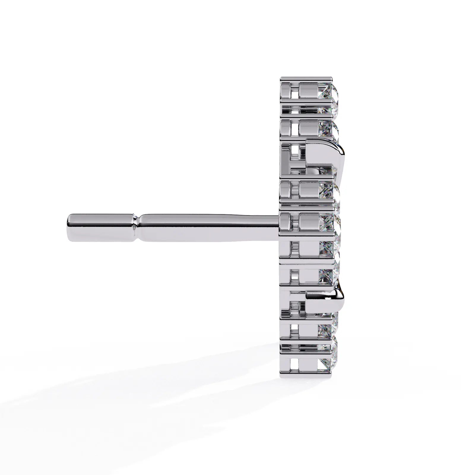 Floralia Cluster Studs - round brilliant diamond earrings - in 9ct white gold - hand-made in Byron Bay Hinterland, Australia by Lucano Fine Jewellery