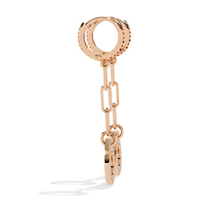 Cordella Drop Earrings - round brilliant diamond earrings - in 9ct rose gold - hand-made in Byron Bay Hinterland, Australia by Lucano Fine Jewellery