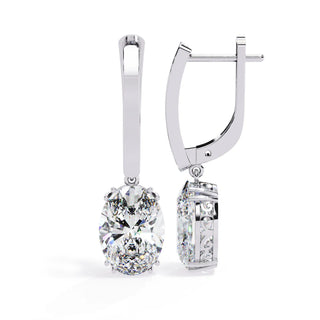 Ovalia Drop Earrings - oval-cut diamond earrings - in 18ct rose gold - hand-made in Byron Bay Hinterland, Australia by Lucano Fine Jewellery