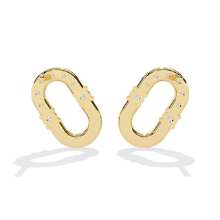 Anellino Pavé Studs - round brilliant diamond earrings - in 18ct white gold - hand-made in Byron Bay Hinterland, Australia by Lucano Fine Jewellery