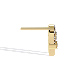 Anellino Pavé Studs - round brilliant diamond earrings - in 9ct rose gold - hand-made in Byron Bay Hinterland, Australia by Lucano Fine Jewellery