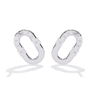 Anellino Pavé Studs - round brilliant diamond earrings - in 18ct yellow gold - hand-made in Byron Bay Hinterland, Australia by Lucano Fine Jewellery