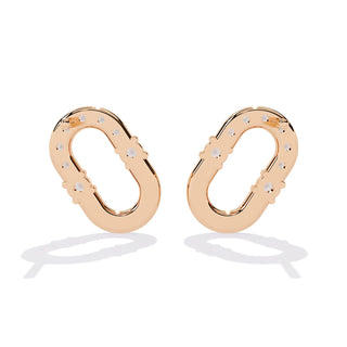 Anellino Pavé Studs - round brilliant diamond earrings - in 9ct white gold - hand-made in Byron Bay Hinterland, Australia by Lucano Fine Jewellery