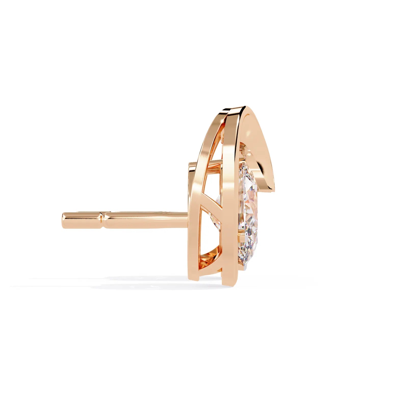 Luna Oval Studs - oval-cut diamond earrings - in 9ct white gold - hand-made in Byron Bay Hinterland, Australia by Lucano Fine Jewellery