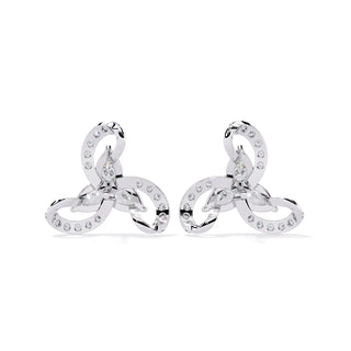 Petalo Pear Climbers - pear-cut diamond earrings - in 18ct yellow gold - hand-made in Byron Bay Hinterland, Australia by Lucano Fine Jewellery