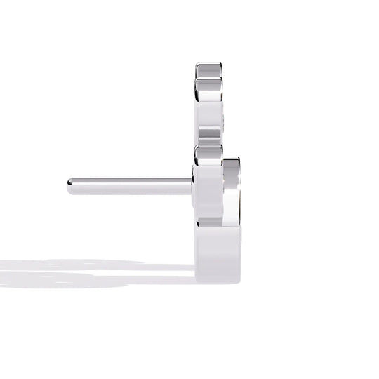 Zampa Petite Studs - round brilliant diamond earrings - in 18ct rose gold - hand-made in Byron Bay Hinterland, Australia by Lucano Fine Jewellery
