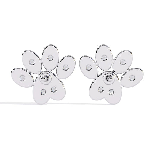 Zampa Petite Studs - round brilliant diamond earrings - side profile - hand-made in Byron Bay Hinterland, Australia by Lucano Fine Jewellery