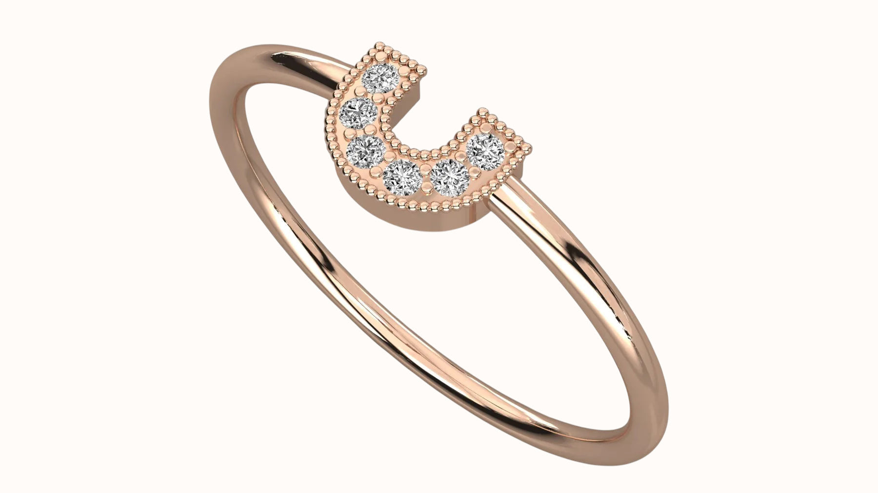 Frecce Open Ring - round brilliant diamond ring - side profile - hand-made in Byron Bay Hinterland, Australia by Lucano Fine Jewellery
