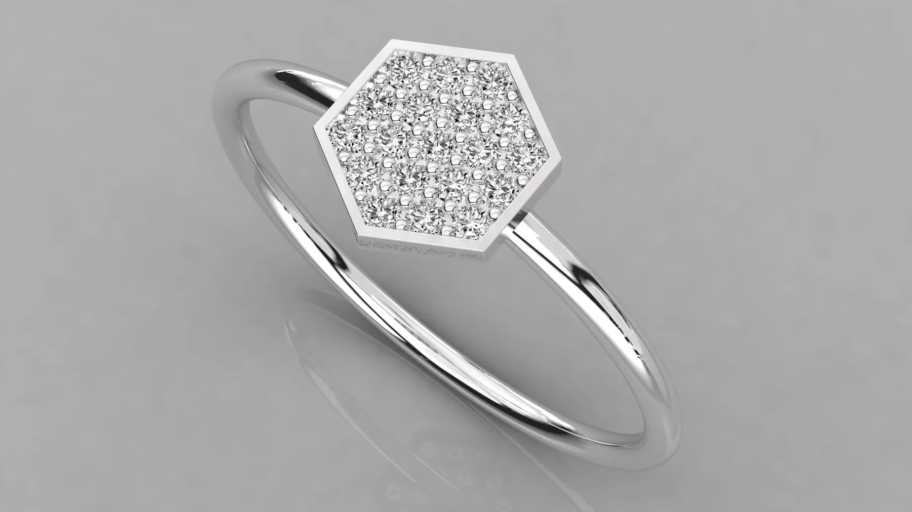 Romulus Marquise Eternity Ring - round brilliant diamond ring - front view - hand-made in Byron Bay Hinterland, Australia by Lucano Fine Jewellery