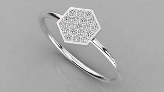 Romulus Marquise Eternity Ring - round brilliant diamond ring - front view - hand-made in Byron Bay Hinterland, Australia by Lucano Fine Jewellery