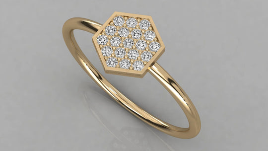 Romulus Marquise Eternity Ring - round brilliant diamond ring - side profile - hand-made in Byron Bay Hinterland, Australia by Lucano Fine Jewellery