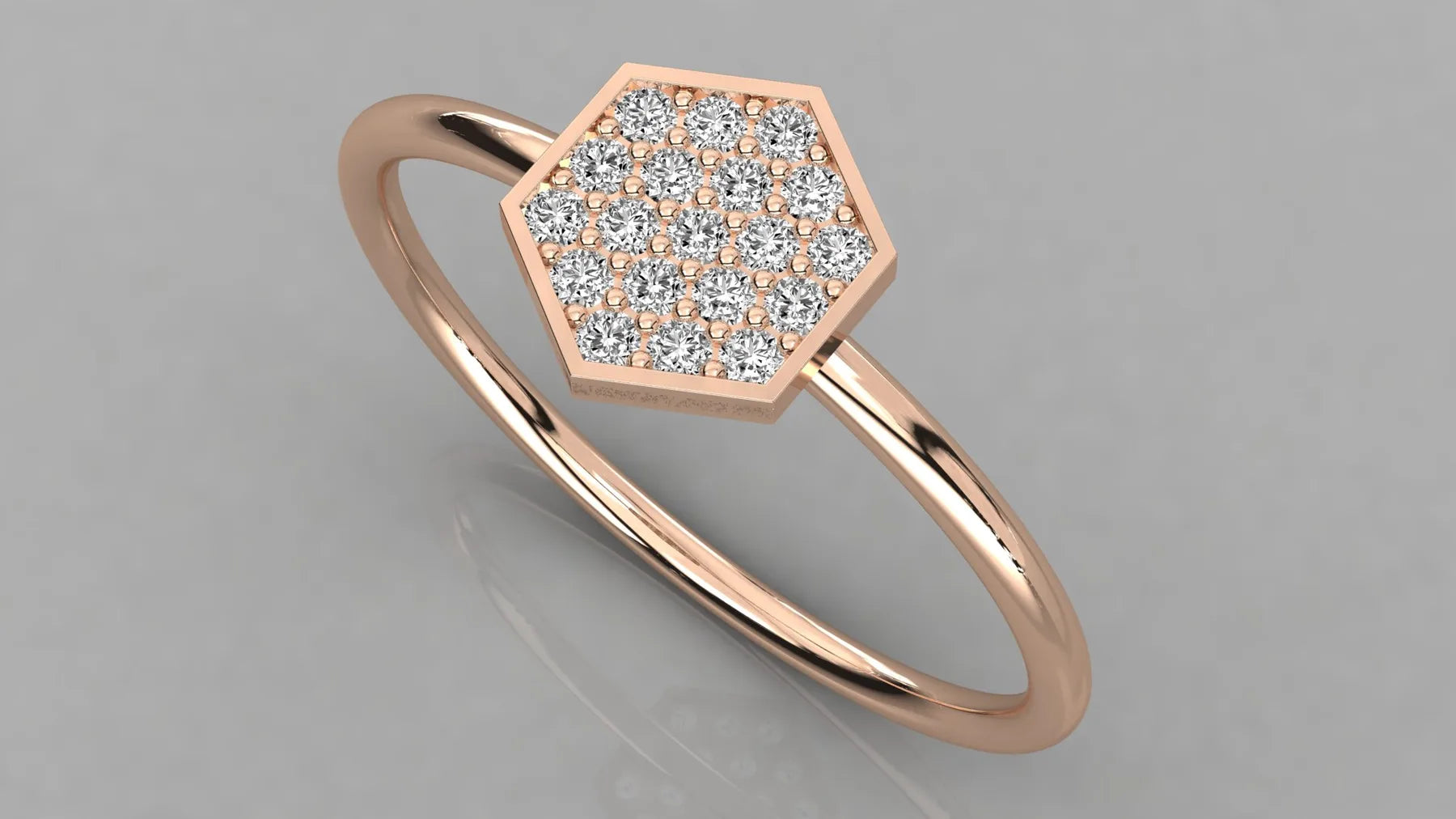 Romulus Marquise Eternity Ring - round brilliant diamond ring - angled view - hand-made in Byron Bay Hinterland, Australia by Lucano Fine Jewellery