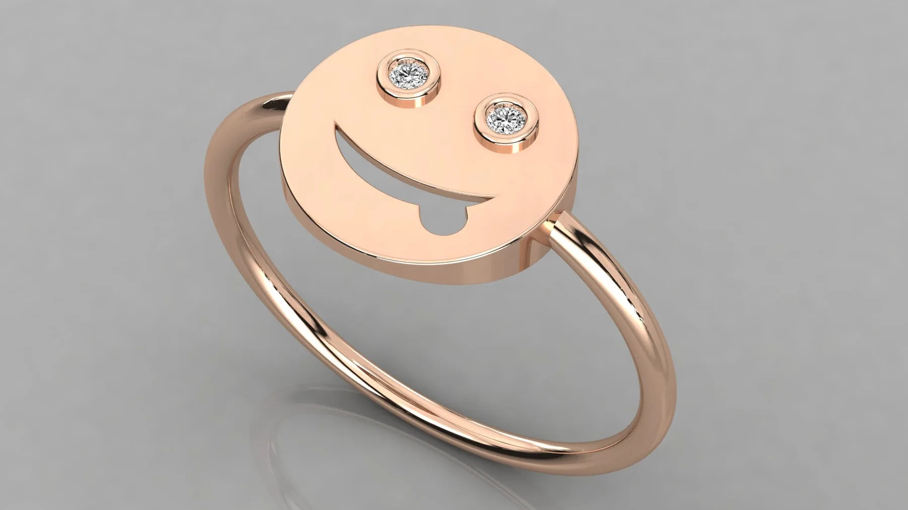 Vega Star Signet Ring - round brilliant diamond ring - side profile - hand-made in Byron Bay Hinterland, Australia by Lucano Fine Jewellery