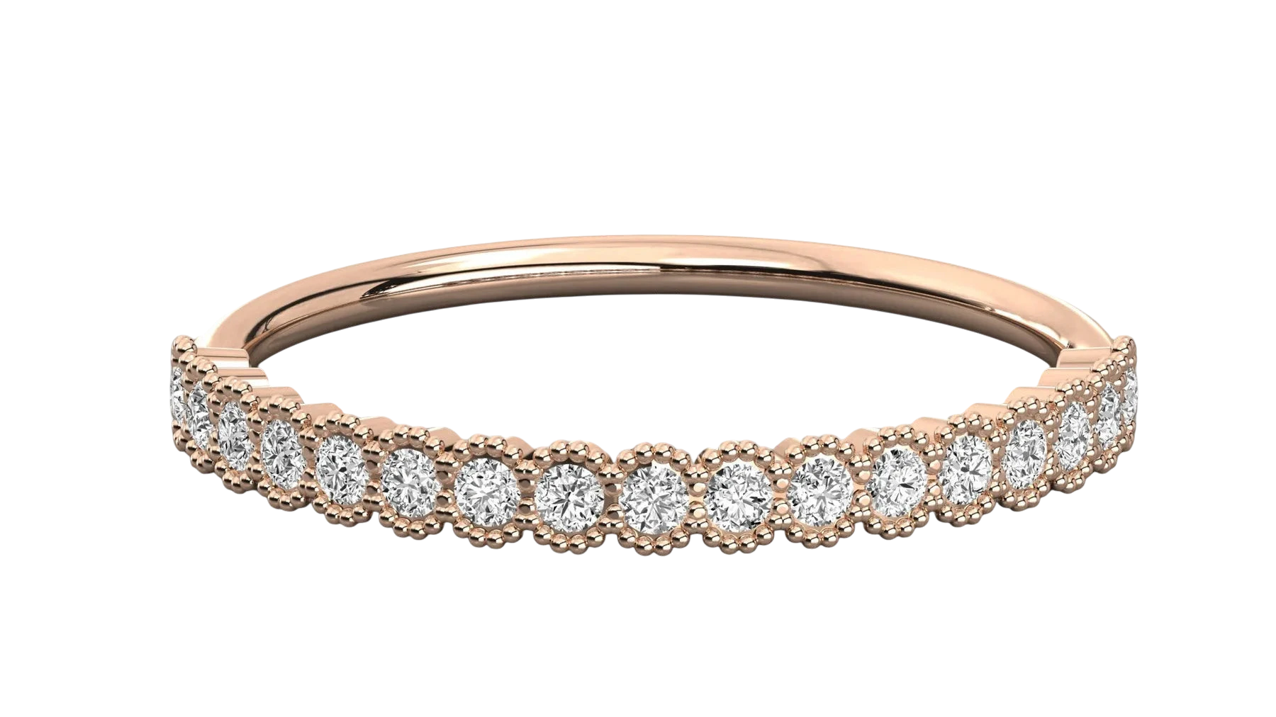 Coronella Pavé Eternity Ring - minimalist diamond wedding band, handcrafted in Byron Bay, Australia by Lucano