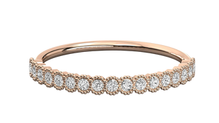Coronella Pavé Eternity Ring - minimalist diamond wedding band, handcrafted in Byron Bay, Australia by Lucano