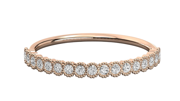 Coronella Pavé Eternity Ring - minimalist diamond wedding band, handcrafted in Byron Bay, Australia by Lucano