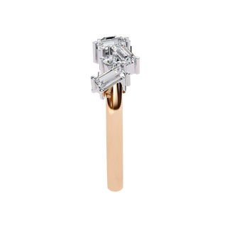 Tessera Baguette Cluster Ring - baguette diamond cluster ring, handcrafted in Byron Bay, Australia by Lucano