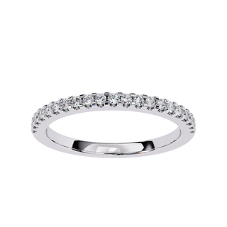 Aurora Pavé Eternity Ring - pavé diamond eternity ring - in 9ct white gold - Lucano