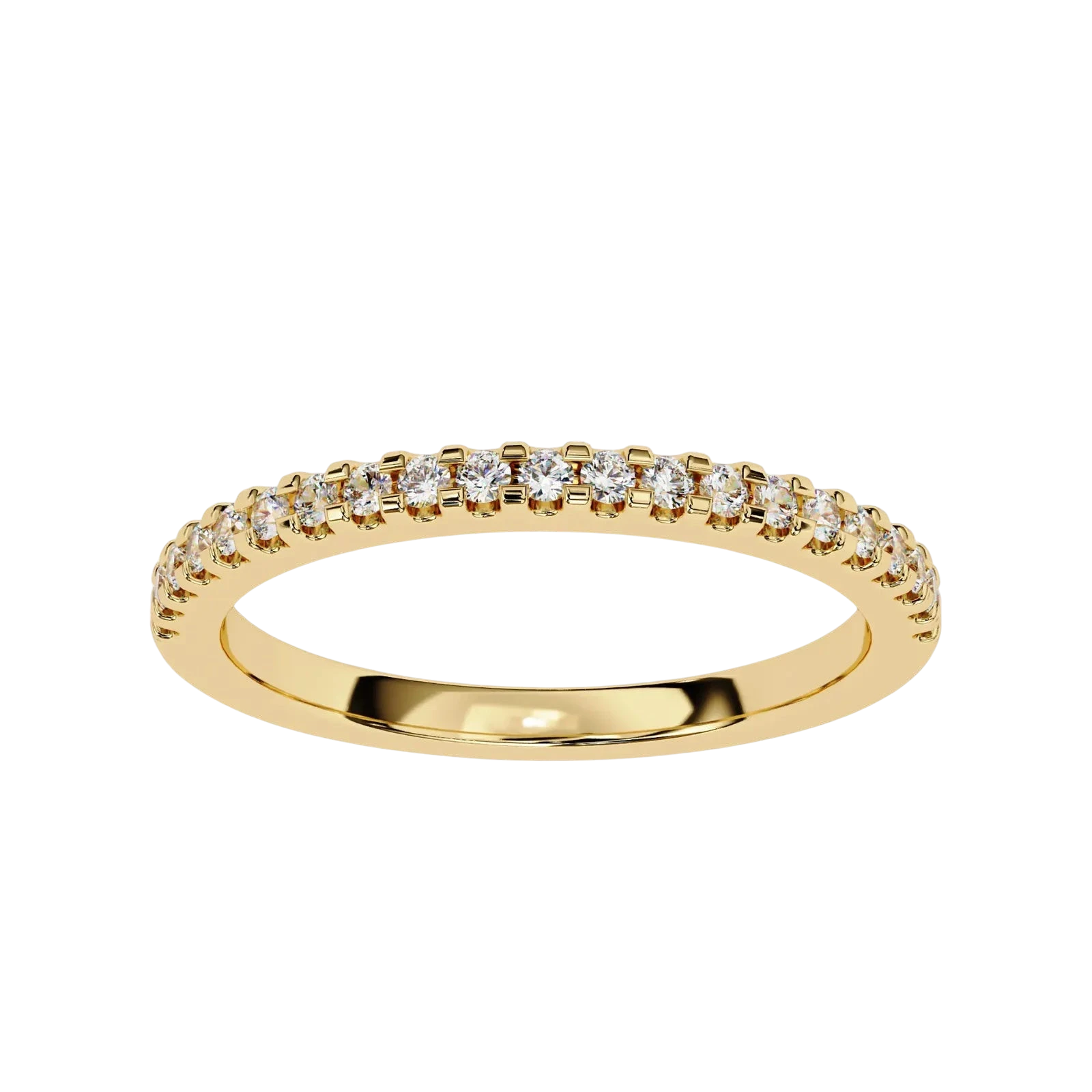 Aurora Pavé Eternity Ring - pavé diamond eternity ring - in 18ct white gold - Lucano