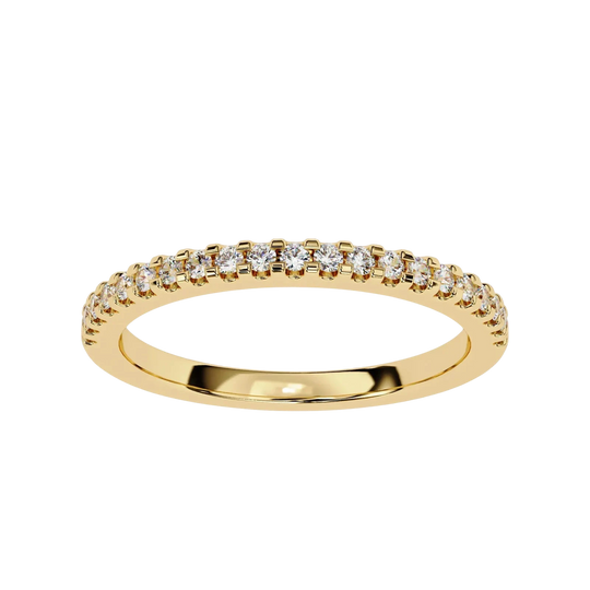 Aurora Pavé Eternity Ring - pavé diamond eternity ring - in 18ct white gold - Lucano