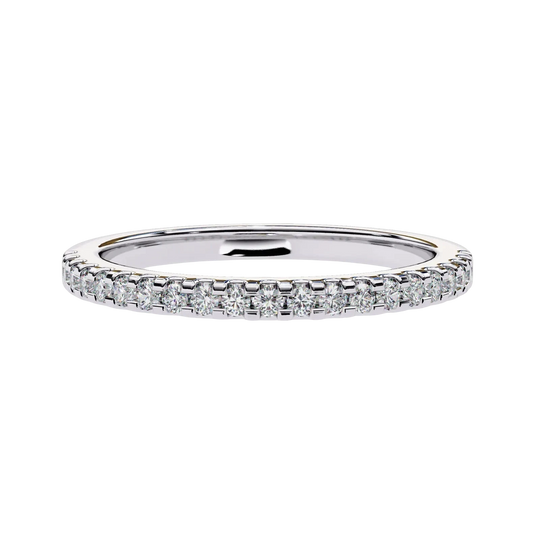 Aurora Pavé Eternity Ring - pavé diamond eternity ring - in 9ct rose gold - Lucano