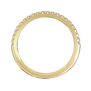 Aurora Pavé Eternity Ring - pavé diamond eternity ring - side profile - Lucano