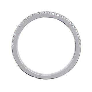 Aurora Pavé Eternity Ring - pavé diamond eternity ring - angled view - Lucano